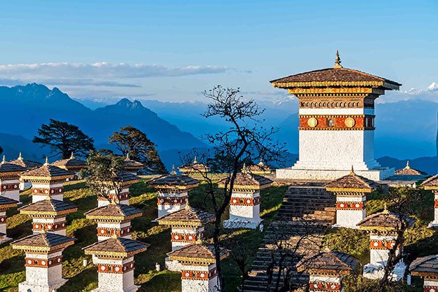 Dochula pass - attraction for Bhutan honeymoon package from India