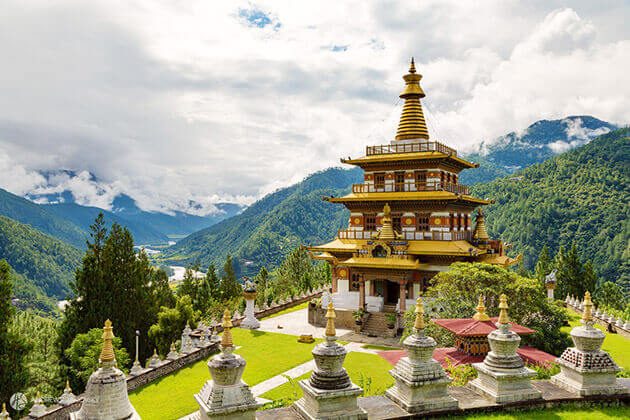 Indian visit Khamsum-Yulley-Namgyal-Chorten in Bhutan trip