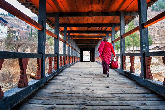 Rinpung Dzong Fortress in classic bhutan trip package
