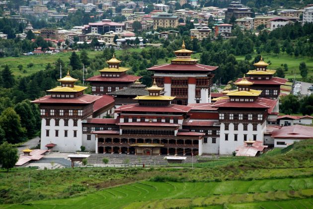 Tashichho Dzong in thimphu