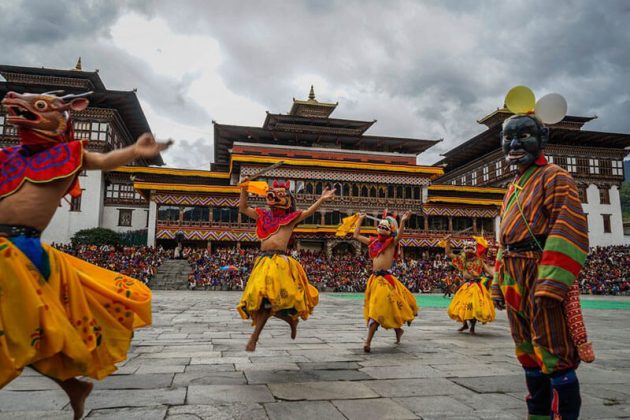 Thimphu festival in Tashichho Dzong