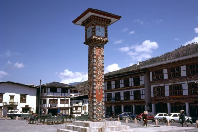 clock tower square in thimphu bhutan trip packages from india